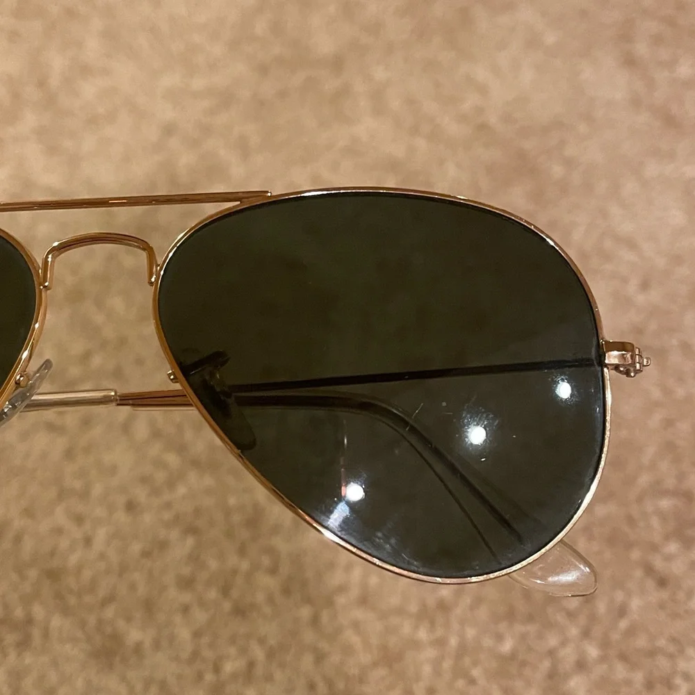 Ray-Ban Gold Aviator Sunglasses - Picture 6 of 16